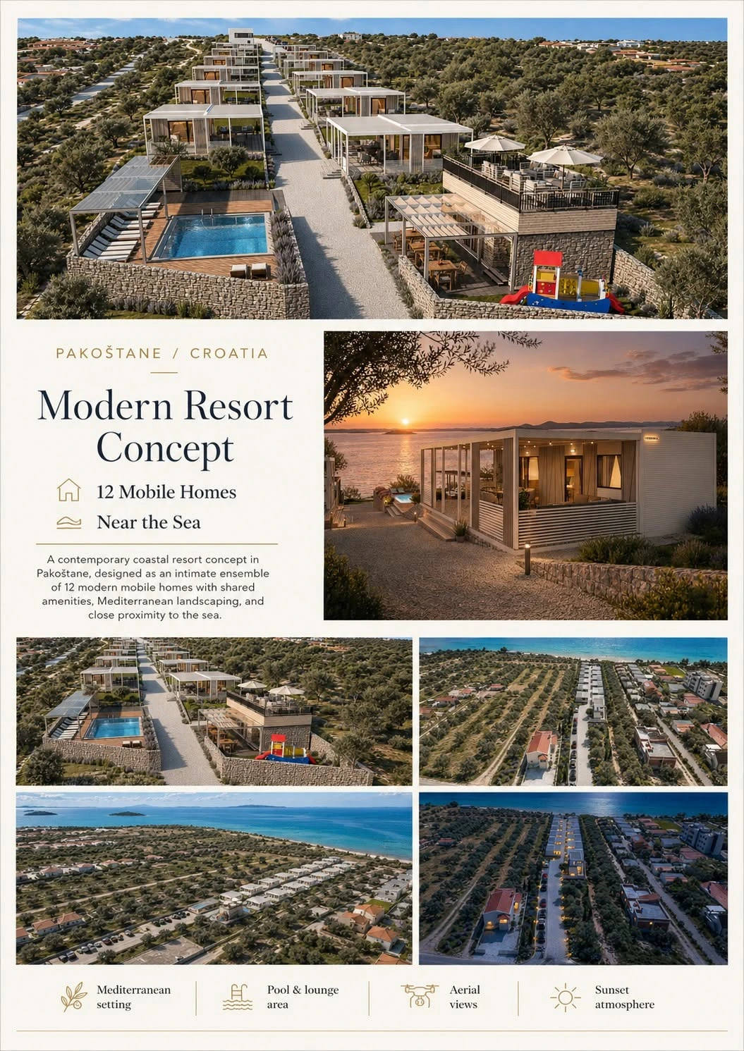 Pakoštane resort presentation board