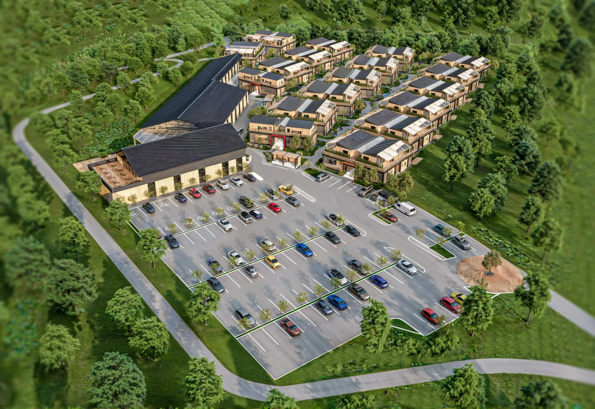 Senior Resort Bled architectural masterplan and resort visualization
