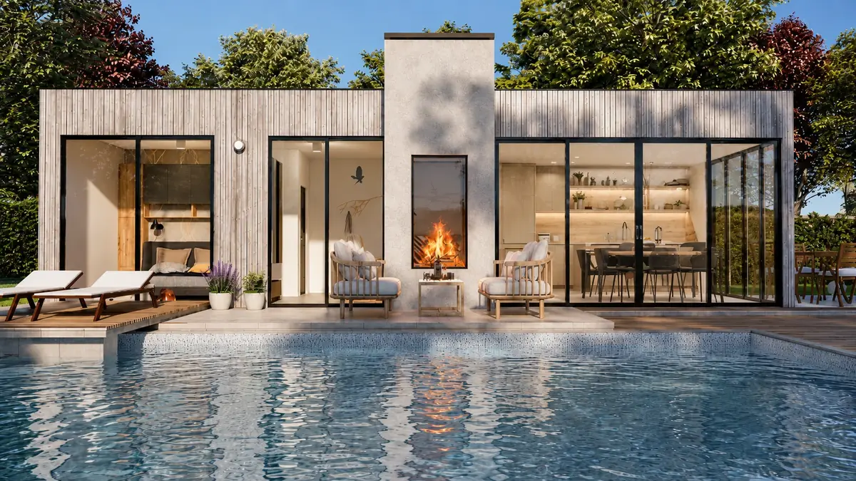 LEA vacation garden house visualization